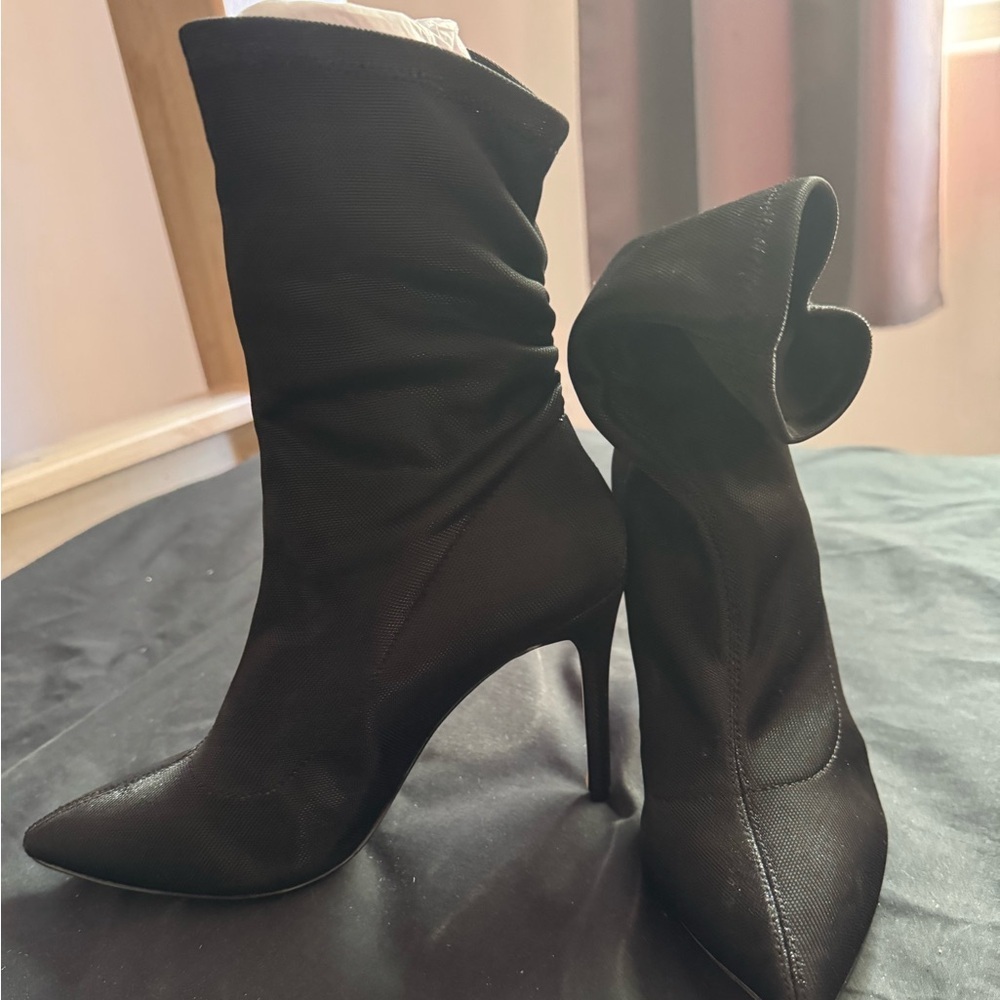 Jewel High Heel Black Boots